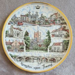 Kingston-Upon-Thames 10.5" Fine Bone China Collection Plate

