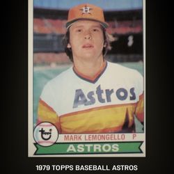 1979 Topps Baseball Astros Mark Lemongello