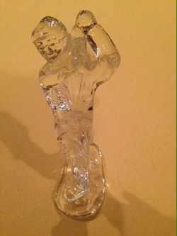 WATERFORD-CRYSTAL-GLASS-FIGURINE-GOLFER-Male-Approx. 7"