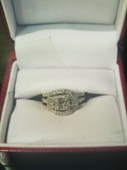 HELSBERG Wedding band Engagement ring Set