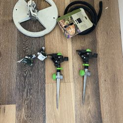 Lawn Sprinklers, Soaker Ring,  And Y hose Connectors 