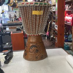 Djembe Hand Carved Wooden 10" 
