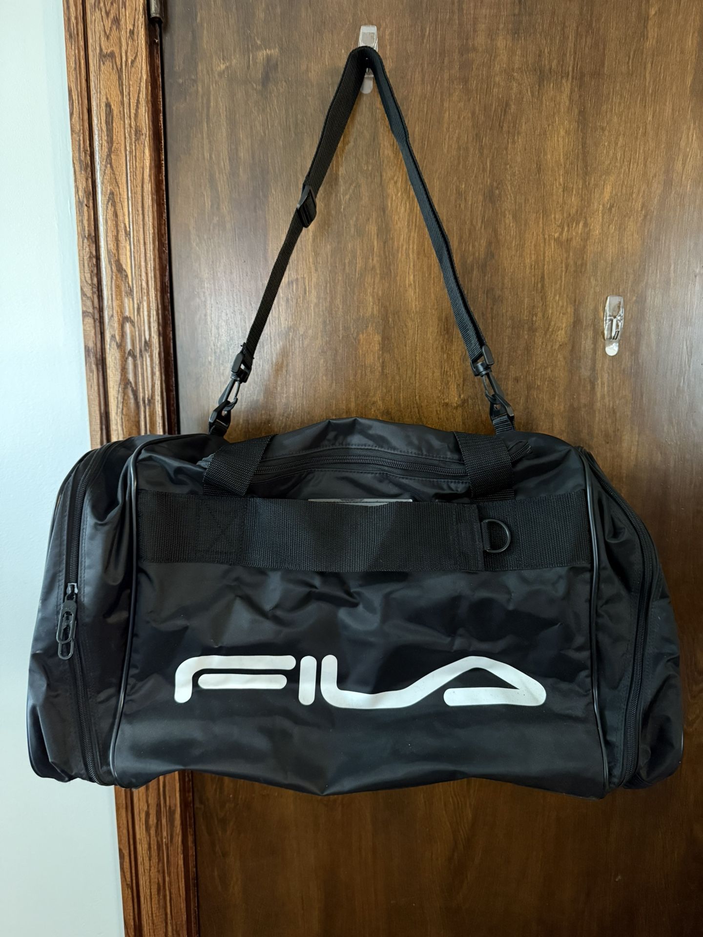 Vintage FILA Large Black Duffle Bag