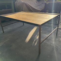 Reclaimed Wood And Steal Coffee table 