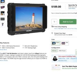 Videography Monitor For Sony