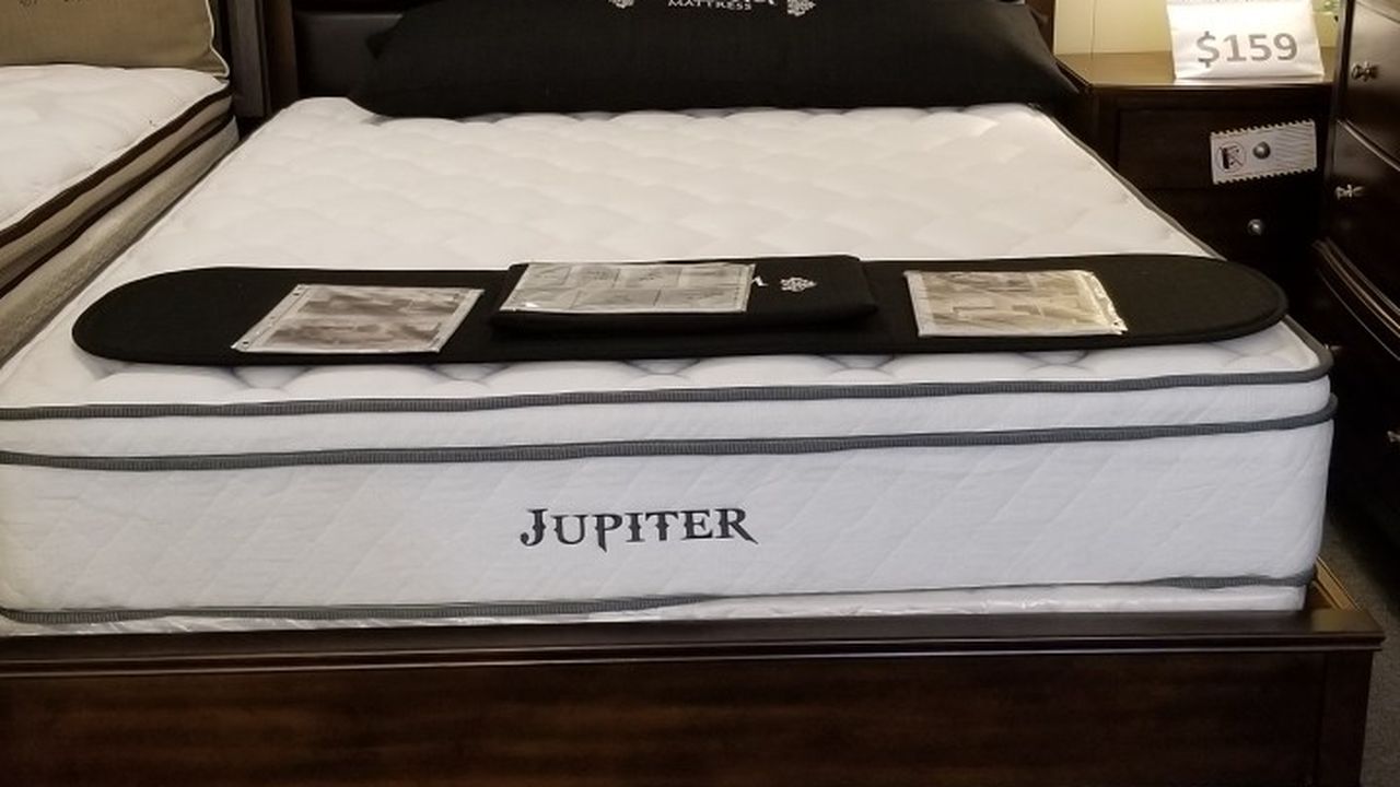 Brand New Brown Padded Queen Bedframe + Dresser + Mirror + Nightstand 4PCs Set