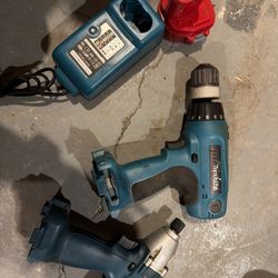Makita 12V Cordless Drill & Impact Driver Set with Battery and Charger
