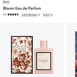 NEW Gucci Bloom Perfume 