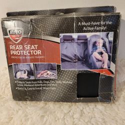 Brand New Auto Drive Rear Seat Protector Black ~ Easy Install Fits Most Vehicles