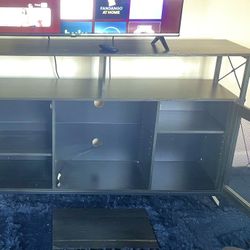 Wayfair Lory TV Stand w/ Adjustable Shelves & Metal Frame, 50.4"