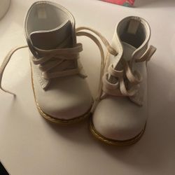 White Leather Walking Shoes Unisex 