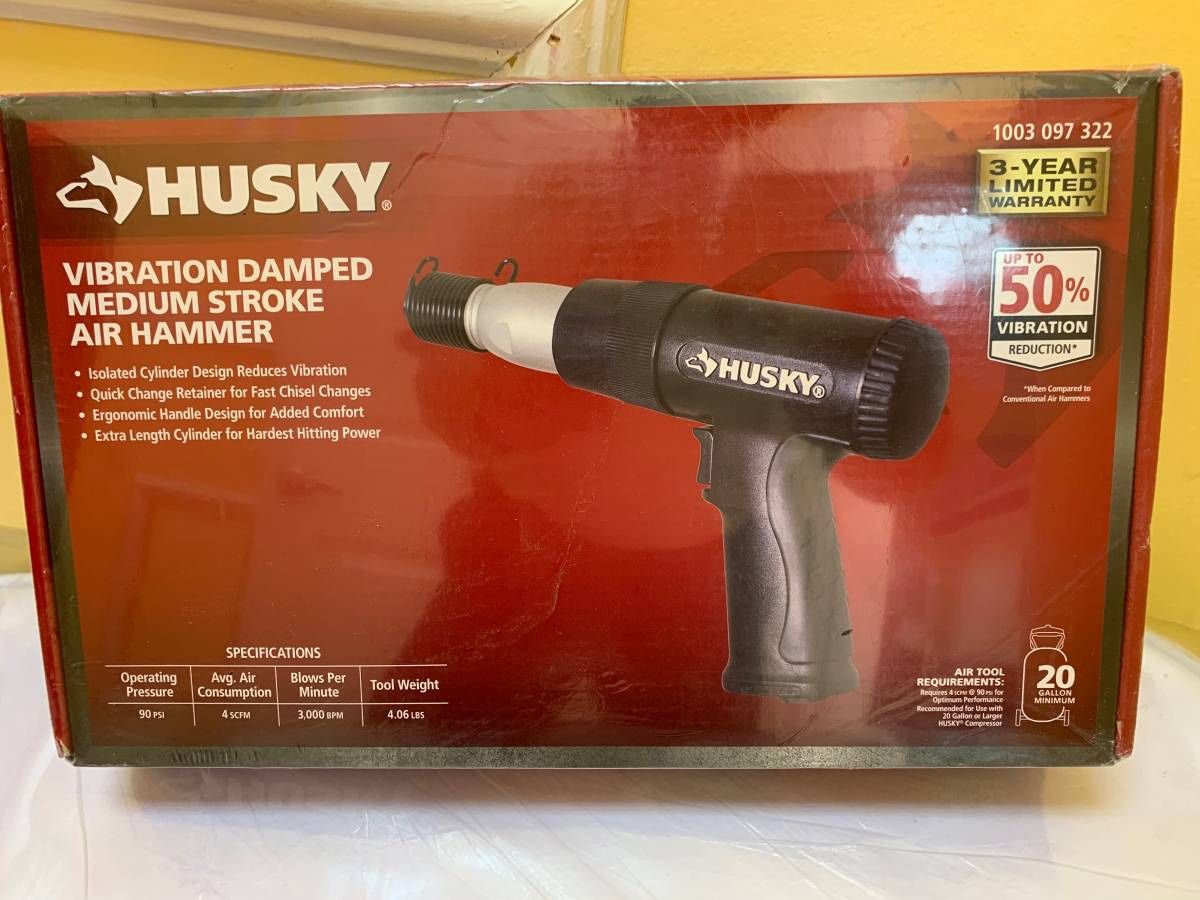 Husky Vibration Damped Medium Stroke Air Hammer