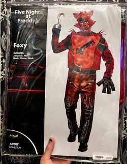 Five Nights at Freddy's Adult MEDIUM Classic Foxy Costume Officially Licensed Halloween Horror FNAF NEW IN PACKAGING