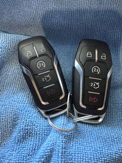 Ford Mustang OEM Keyless Entry 5 Button Remote Key And Blades