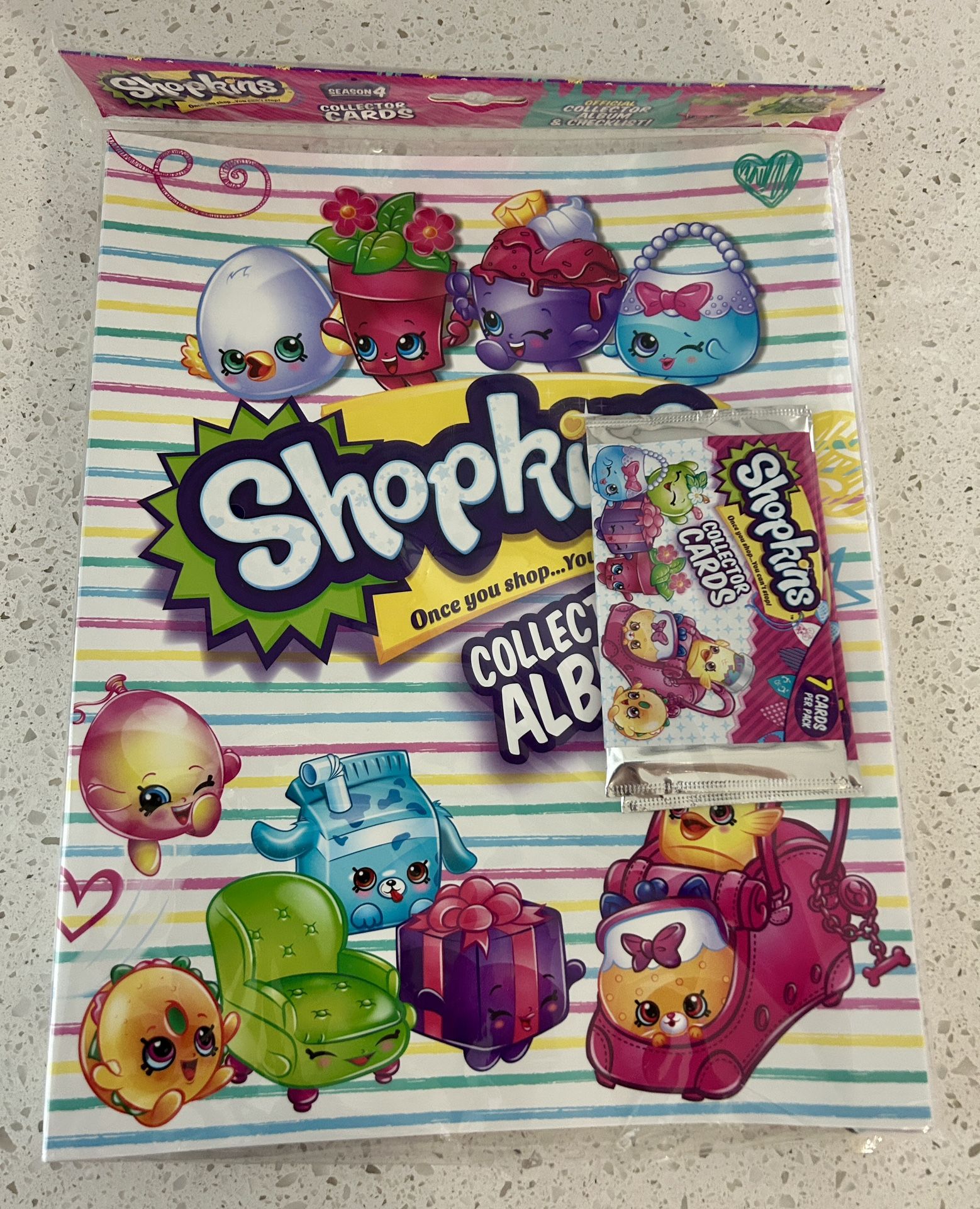 Shopkins Season 4 Collector Card Album w/ Packs NEW