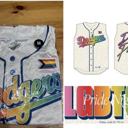 Dodgers Jersey LGBTQ Pride Night Medium Or XL