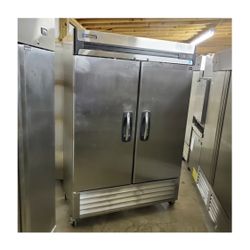 GOOD CONDITION FREEZER (TWO STAINLESS STEEL DOOR, MASTER BILT BRAND)