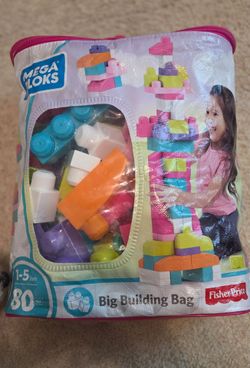 Mega Bloks Big Building Bag 80 Pieces