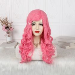 Pink Curly Wigs