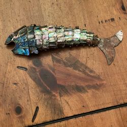 Vintage 9 Inch Articulated Fish Bottle Opener For Sale!!