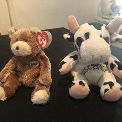 2 Stuffed Animals Ty Beanie/Souvies