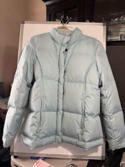 GAP Women's Light Blue Puffer Jacket Size M