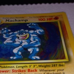 Pokemon Machamp 1st Edition Damn Near Perfect