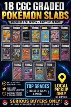 🔥18 CGC Pokémon Slabs—Collector Lot🔥