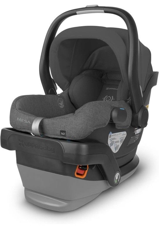 UPPAbaby Mesa V2 Infant Car Seat/Easy Installation/Innovative SmartSecure Technology/Base + Robust Infant Insert Included/Direct Stroller Attachment/G