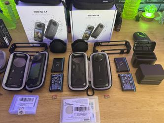 2 Insta360 X4 and 1 Ace Pro 2 Action Camera Bundle with Accessories