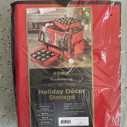 Holiday Ornament & Decor Storage Brand New