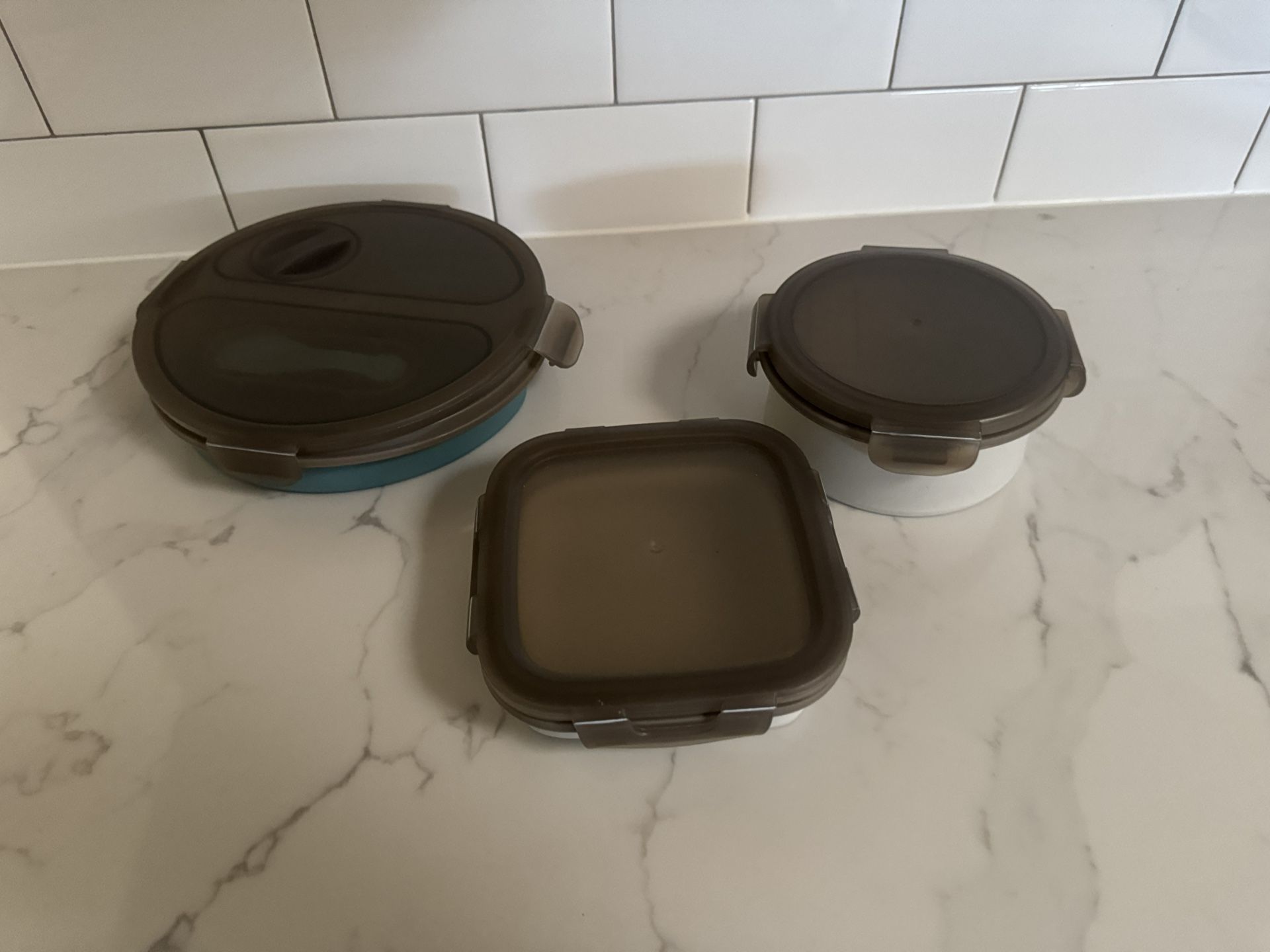 Silicone Collapsible Food Containers Set 3