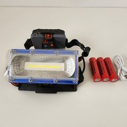 LED USB Rechargeable Headlamp Headlight Hunting Fishing Torch Flashlight
