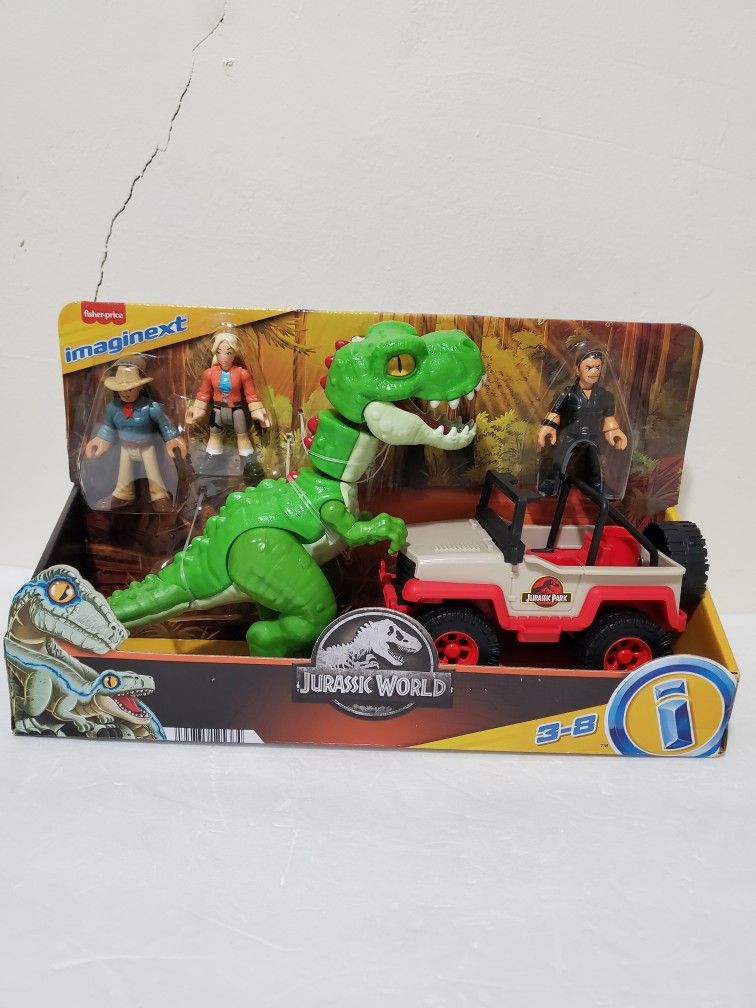 Imaginext Jurassic World Rex Escape figures Jurassic Park