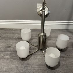 2 Lámparas Y Sink Con Espejo Para Baño