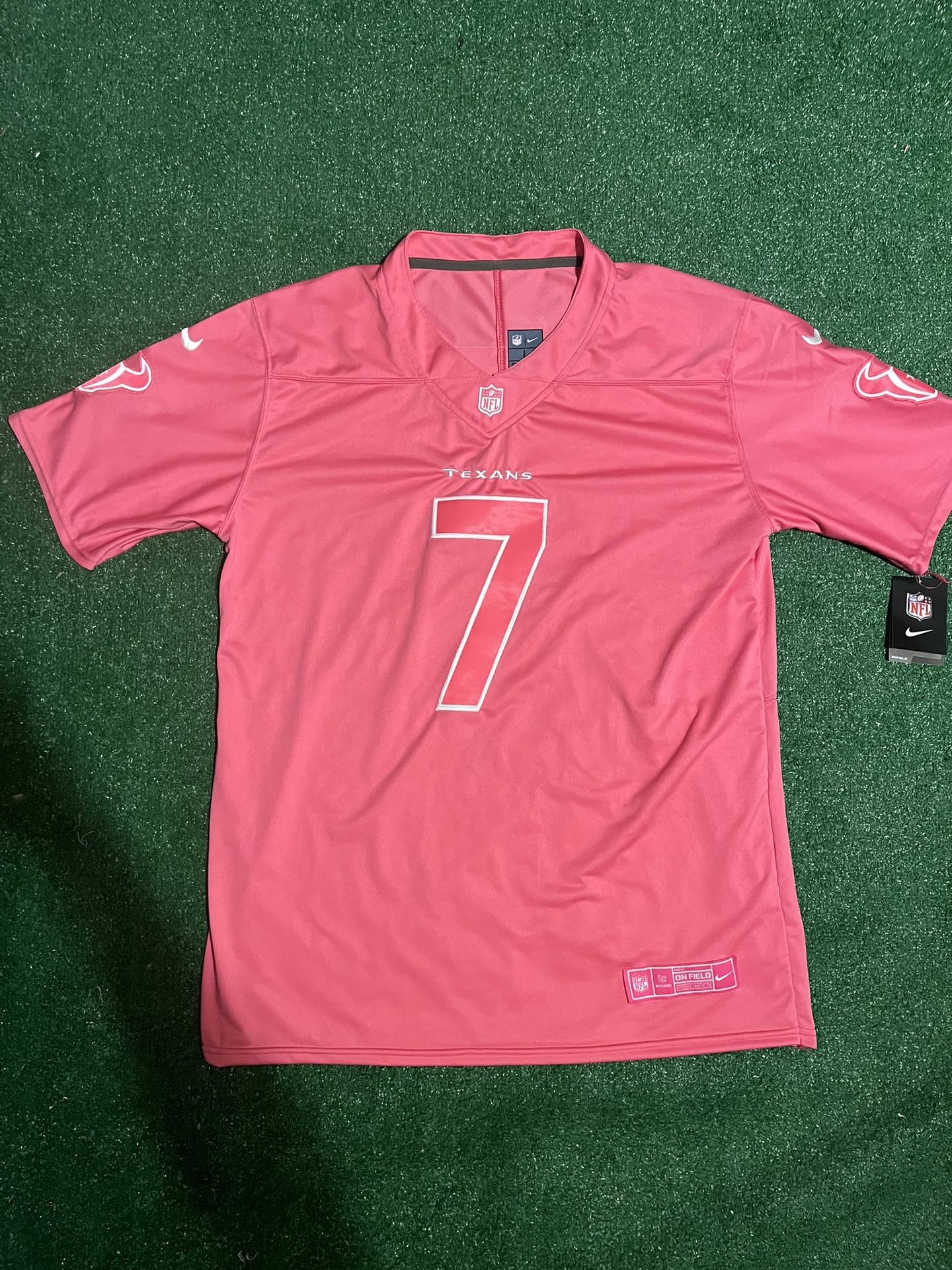 Cj Stroud Pink Breastcancer Jersey