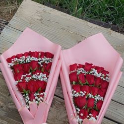 20 rose flat bouquet !