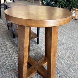 🔥 Stylish Walnut Round Coffee Table, End Table, Side Table – Brand New! 🔥