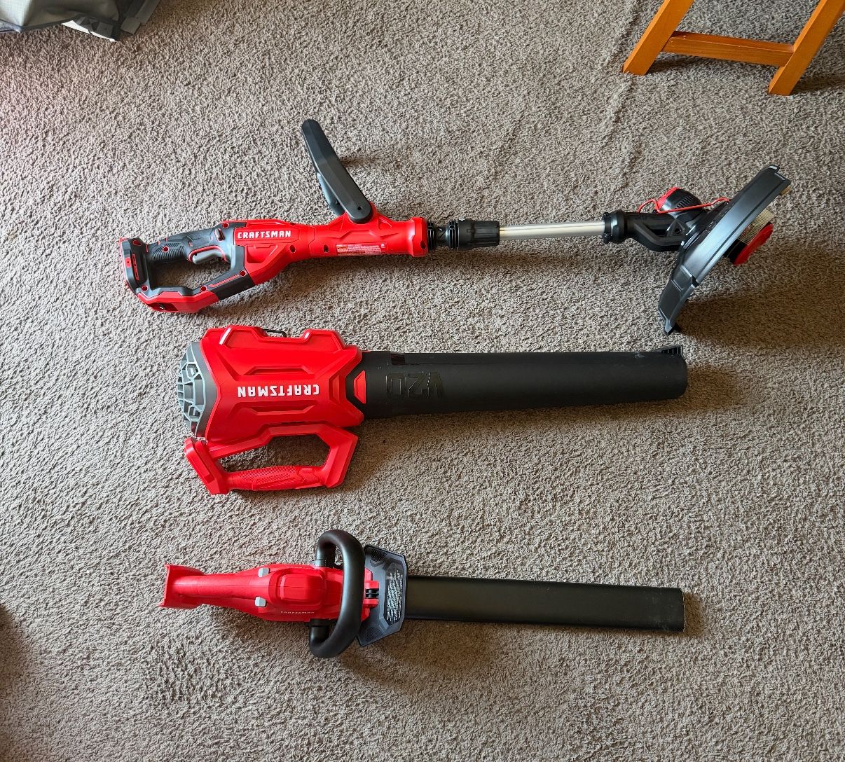 Trimmer, Hedger, Leaf Blower Combo Battery Included