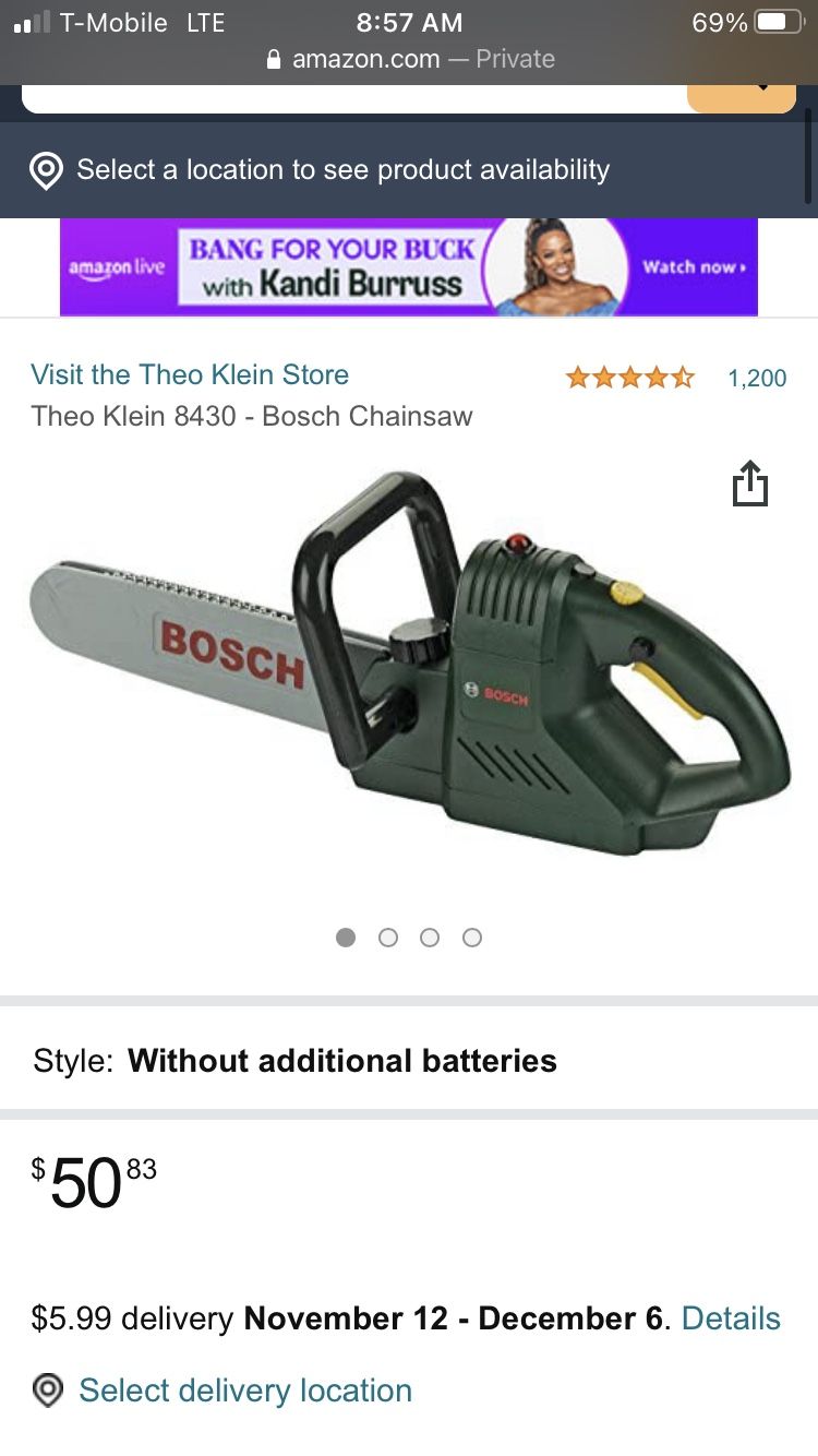 Kids BOSCH Chainsaw