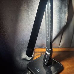 Ambertronix LED Desk Table Lamp, USB Charging Port, 5 Level Brightness, Touch