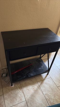 Black stand with 2 drawers