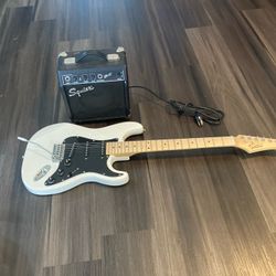 Guitar and amplifier