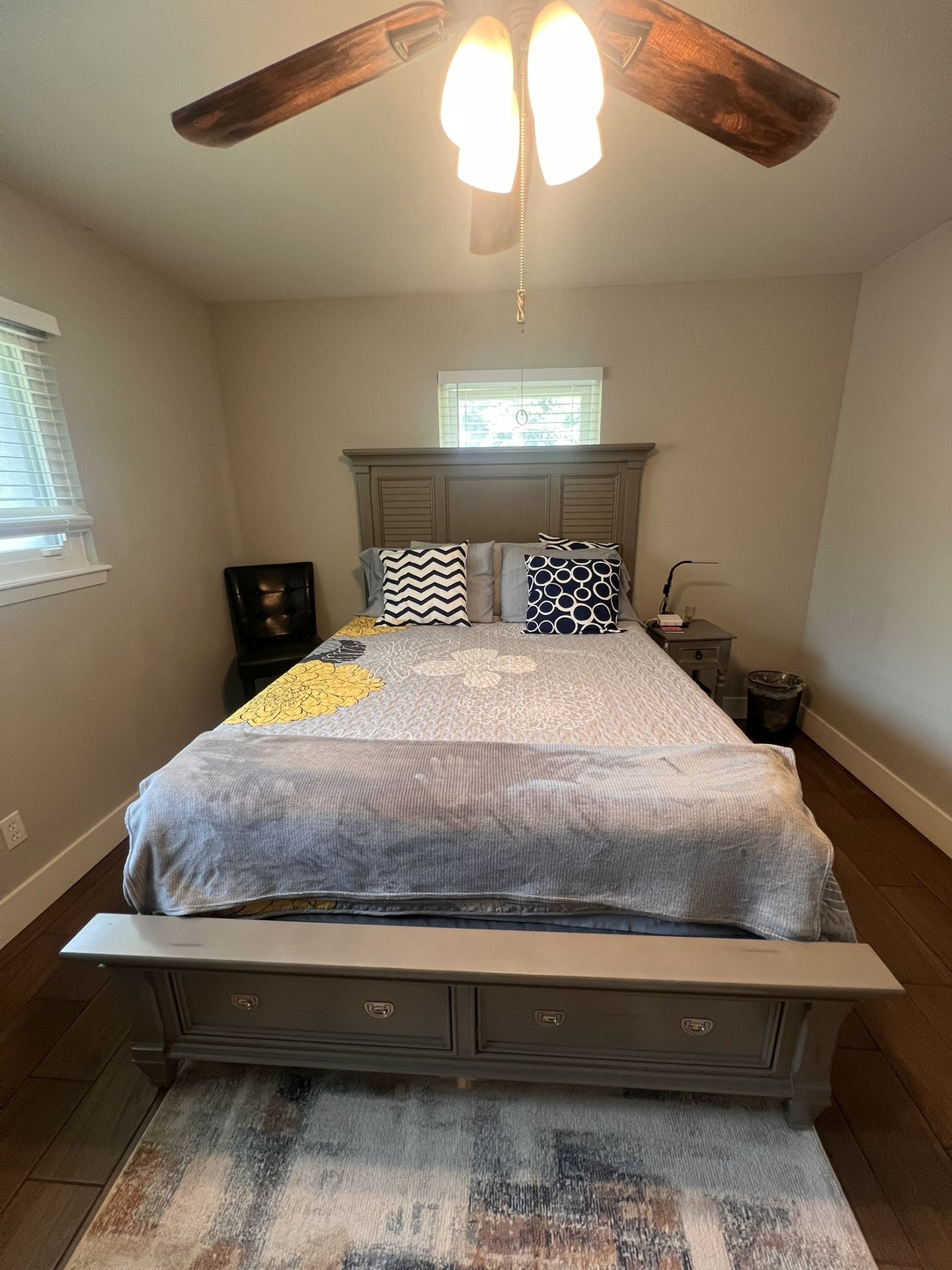 Queen Bed with Storage