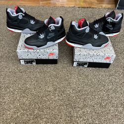 Air Jordan 4 Retro Bred Reimagined Size 5.5Y & 6Y
