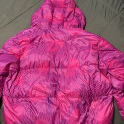 Disney Parks Alice In Wonderland Pink/Purple Puffer Jacket 