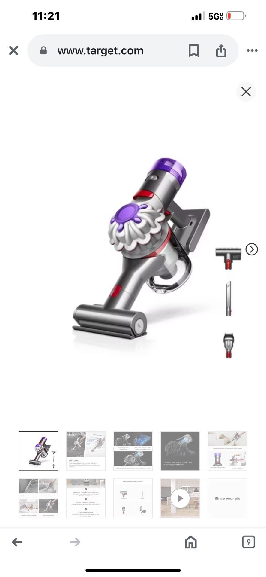 Dyson Car And Boat Handheld Vacuum