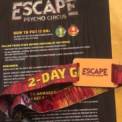 ESCAPE TICKET 