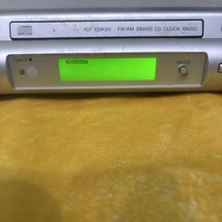 Sony ICF-CDk50 Under Cabinet Cd Player Clock Radio