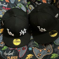Like new new era hats LA/NY hat size 7 1/2 and size 7 3/8 LA hat